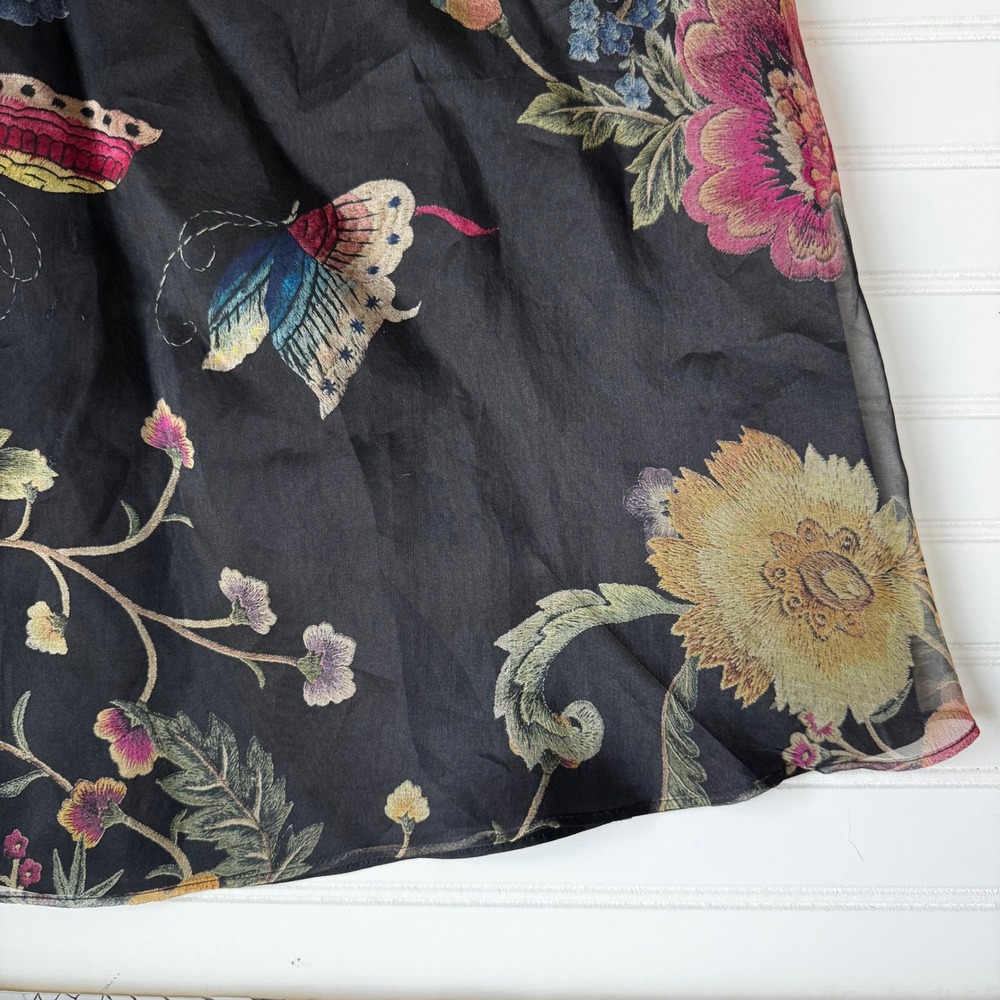 DDER Silk Chinese Style Floral Sleeveless Dress Women's M fairy goth‎ flows - Picture 3 of 14